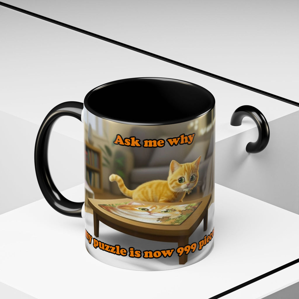 Puzzle Piece Thief Mug (11, 15oz)