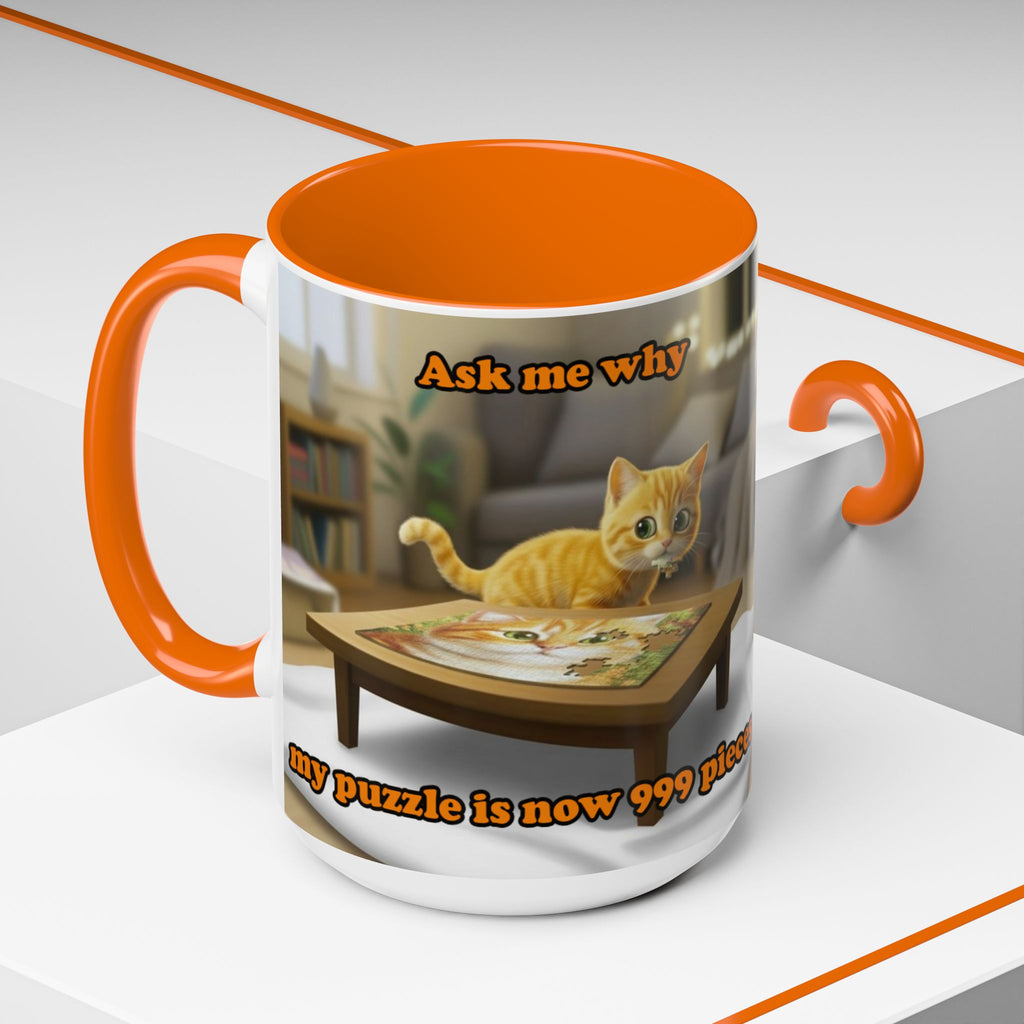 Puzzle Piece Thief Mug (11, 15oz)