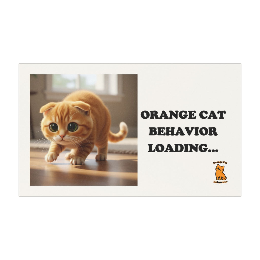 Orange Cat Behavior Loading Magnet